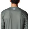 imageColumbia Mens Terminal Tackle PFG Triangle Long Sleeve ShirtCypressCool Green Realtree Horizon