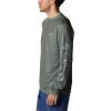 imageColumbia Mens Terminal Tackle PFG Triangle Long Sleeve ShirtCypressCool Green Realtree Horizon