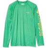 imageColumbia Mens Terminal Tackle PFG Triangle Long Sleeve ShirtDark Lime HeatherSunlit Logo