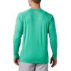 imageColumbia Mens Terminal Tackle PFG Triangle Long Sleeve ShirtDark Lime HeatherSunlit Logo