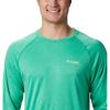 imageColumbia Mens Terminal Tackle PFG Triangle Long Sleeve ShirtDark Lime HeatherSunlit Logo
