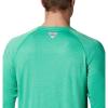 imageColumbia Mens Terminal Tackle PFG Triangle Long Sleeve ShirtDark Lime HeatherSunlit Logo