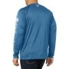 imageColumbia Mens Terminal Tackle PFG Triangle Long Sleeve ShirtDark Pool HeatherWhite Logo
