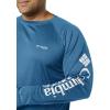 imageColumbia Mens Terminal Tackle PFG Triangle Long Sleeve ShirtDark Pool HeatherWhite Logo