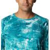 imageColumbia Mens Terminal Tackle PFG Triangle Long Sleeve ShirtElectric Turquoise Realtree Horizon