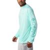 imageColumbia Mens Terminal Tackle PFG Triangle Long Sleeve ShirtGulf StreamBright Aqua Realtree Mako