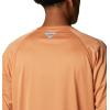 imageColumbia Mens Terminal Tackle PFG Triangle Long Sleeve ShirtIsland Orange HeatherWhite Logo