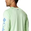 imageColumbia Mens Terminal Tackle PFG Triangle Long Sleeve ShirtKey West HeatherVivid Blue Logo