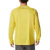 imageColumbia Mens Terminal Tackle PFG Triangle Long Sleeve ShirtLaser Lemon HeatherCool Grey Logo