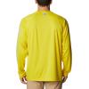 imageColumbia Mens Terminal Tackle PFG Triangle Long Sleeve ShirtLaser LemonCool Grey Logo