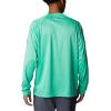 imageColumbia Mens Terminal Tackle PFG Triangle Long Sleeve ShirtLight Jade HeatherMetal Logo