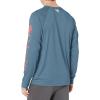 imageColumbia Mens Terminal Tackle PFG Triangle Long Sleeve ShirtNight Tide HeatherSalmon Logo