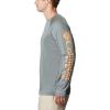 imageColumbia Mens Terminal Tackle PFG Triangle Long Sleeve ShirtPond HeatherKoi Logo