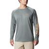 imageColumbia Mens Terminal Tackle PFG Triangle Long Sleeve ShirtPond HeatherKoi Logo