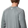imageColumbia Mens Terminal Tackle PFG Triangle Long Sleeve ShirtPond HeatherKoi Logo