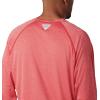 imageColumbia Mens Terminal Tackle PFG Triangle Long Sleeve ShirtRed Spark HeatherWhite Logo