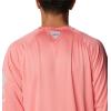 imageColumbia Mens Terminal Tackle PFG Triangle Long Sleeve ShirtSalmon HeatherCool Grey Logo