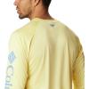 imageColumbia Mens Terminal Tackle PFG Triangle Long Sleeve ShirtSunlit HeatherSkyler Logo