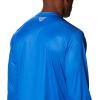 imageColumbia Mens Terminal Tackle PFG Triangle Long Sleeve ShirtVivid BlueStars and Stripes