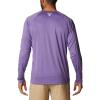 imageColumbia Mens Terminal Tackle PFG Triangle Long Sleeve ShirtVivid Purple HeatherWhite Logo