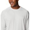 imageColumbia Mens Terminal Tackle PFG Triangle Long Sleeve ShirtWhite HeatherCool Grey Logo