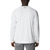 imageColumbia Mens Terminal Tackle PFG Triangle Long Sleeve ShirtWhiteAtoll Logo