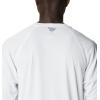 imageColumbia Mens Terminal Tackle PFG Triangle Long Sleeve ShirtWhiteAtoll Logo