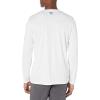 imageColumbia Mens Terminal Tackle PFG Triangle Long Sleeve ShirtWhiteOcean Teal Ripples
