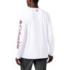 imageColumbia Mens Terminal Tackle PFG Triangle Long Sleeve ShirtWhiteRed Jasper Logo