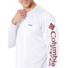imageColumbia Mens Terminal Tackle PFG Triangle Long Sleeve ShirtWhiteRed Jasper Logo