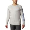 Cool Grey Heather/Vivid Blue Logo