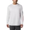 imageColumbia Mens Terminal Tackle PFG Triangle Long Sleeve ShirtWhiteStars and Stripes