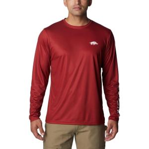 imageColumbia Mens Collegiate PHG Terminal Shot Long Sleeve ShirtArk  Red Velvet