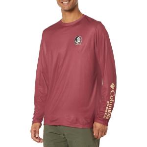 imageColumbia Mens Collegiate PHG Terminal Shot Long Sleeve ShirtFsu  Cabernet