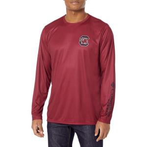 imageColumbia Mens Collegiate PHG Terminal Shot Long Sleeve ShirtSc  Beet