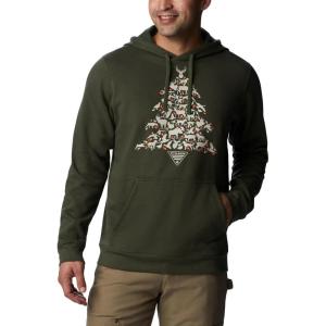 imageColumbia Mens PHG Hunt Star HoodieSurplus GreenDark Stone Hunt Tree