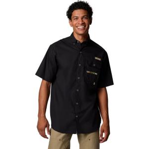imageColumbia Mens Sharptail Short Sleeve ShirtBlackTimberwoods Camo