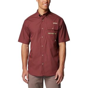 imageColumbia Mens Sharptail Short Sleeve ShirtRed RocksTimberwoods Camo