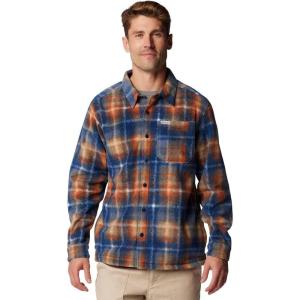 imageColumbia Mens Steens Mountain Printed Shirt Jacket IiCollegiate Navy Omblur