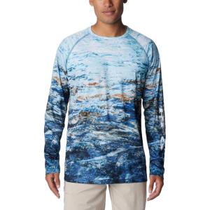 imageColumbia Mens Terminal Tackle PFG Triangle Long Sleeve ShirtCarbonDeepsea Fade