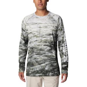 imageColumbia Mens Terminal Tackle PFG Triangle Long Sleeve ShirtCypressDeepsea Fade