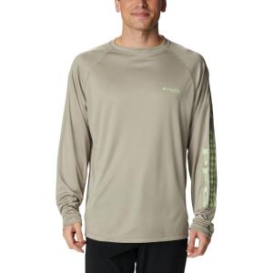 imageColumbia Mens Terminal Tackle PFG Triangle Long Sleeve ShirtSafariKey West Logo