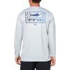 imageColumbia Mens Terminal Tackle PFG Line Time Long SleeveCool GreyLine Time Fade Marlin