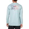 imageColumbia Mens Terminal Tackle PFG Line Time Long SleeveCrushed BlueLine Time Fade Marlin