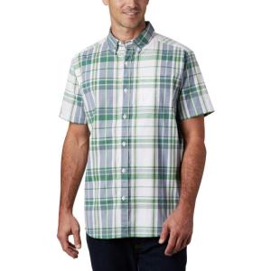 imageColumbia Mens Rapid Rivers II Short Sleeve ShirtTrue Green Large Plaid