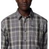 imageColumbia Mens Vapor Ridge Iii Long Sleeve ShirtCity GreyBlack Tartan Ombre