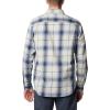 imageColumbia Mens Vapor Ridge Iii Long Sleeve ShirtCollegiate Navy Tartan Ombre