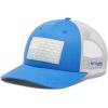 imageColumbia Womens PFG Logo Mesh Ball CapHigh CrownVivid BlueCool Grey