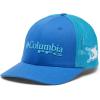 imageColumbia Womens PFG Logo Mesh Ball CapHigh CrownWhiteAtollMarlin