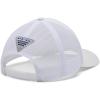 imageColumbia Womens PFG Logo Mesh Ball CapHigh CrownWhiteRed Jasper